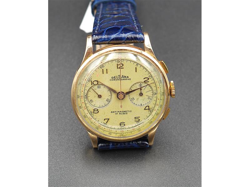 Delbana Cronografo in oro anni 40